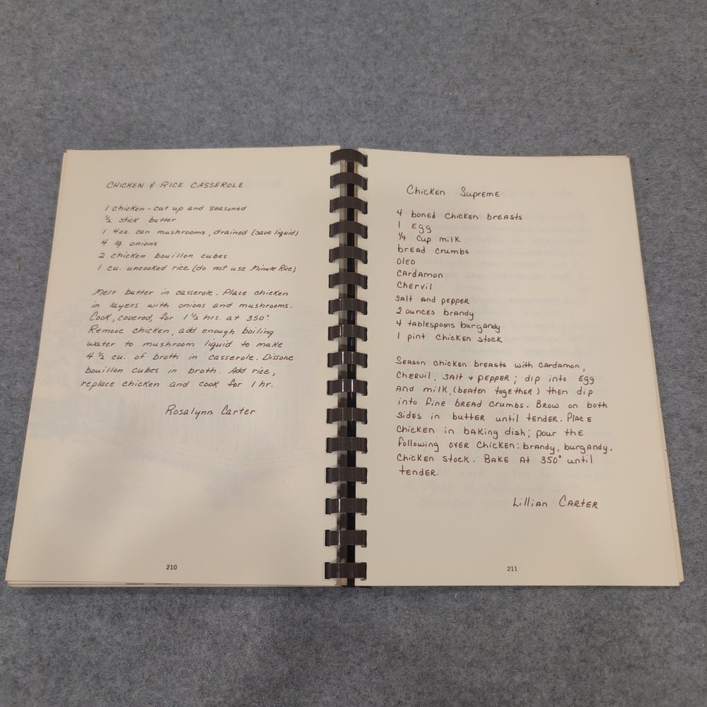 Plains Pot-Pourri Food Favorites Plains GA Jimmy Carter Family Recipes 1977 - Picture 6 of 6